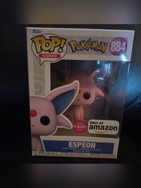 Funko Pop! Pokemon Espeon Flocked Amazon Exclusive